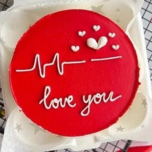 Бенто торт на 14 февраля " love you" в подарок парню, девушке, мужу, жене