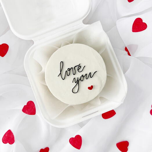 Бенто-торт «LOVE YOU» на 14 февраля