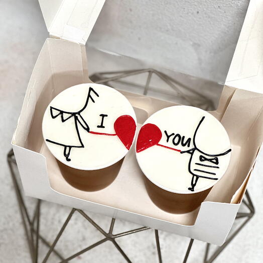 Десерты в стаканчиках I love you