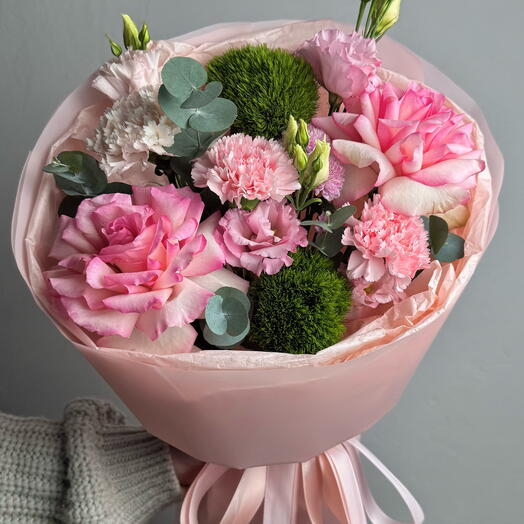 Букет для самой любимой с эустомой 💌