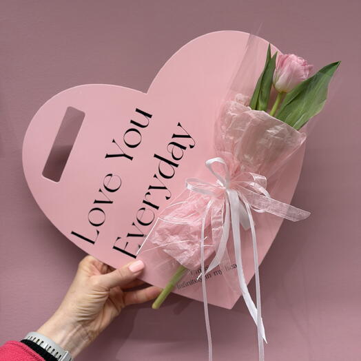 Оригинальный подарок, бюджетный, цветы, сердечко, 14 февраля, день всех влюбленных