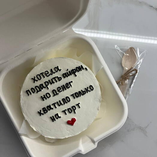 Бенто-торт "хотели подарить айфон, но денег хватило только на торт"