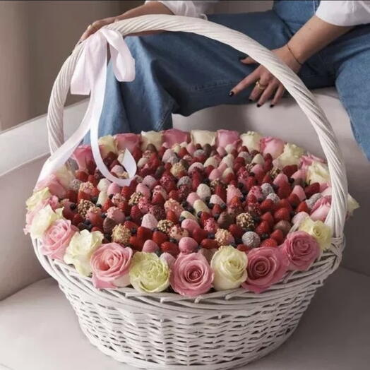 Эффект вау Гарантируем,клубника в шоколаде и розы