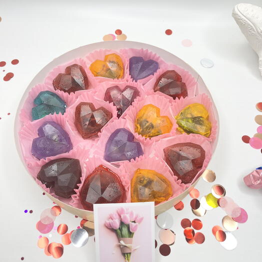 Ассорти из чайных сердец 15 шт