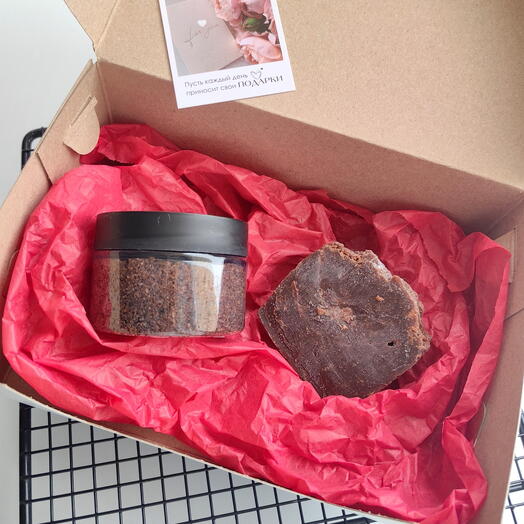 Скраб "Мятно-шоколадный Макфлури" + мыло