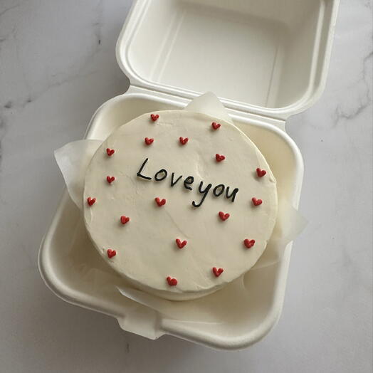 Бенто торт на 2порции Love you
