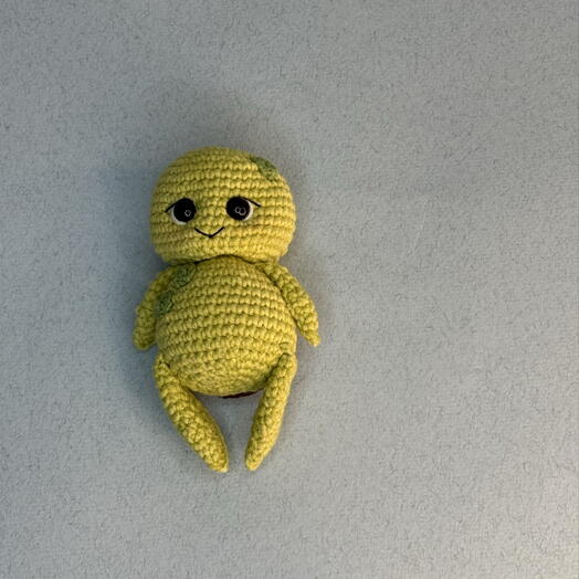 Мягкая игрушка ручной работы вязаная черепашка