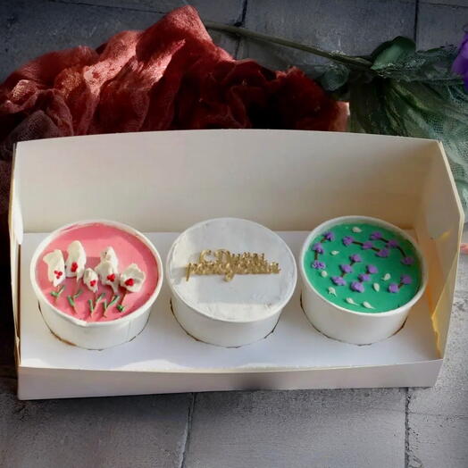 Мини cake to go (веган) 3 шт на День рождения