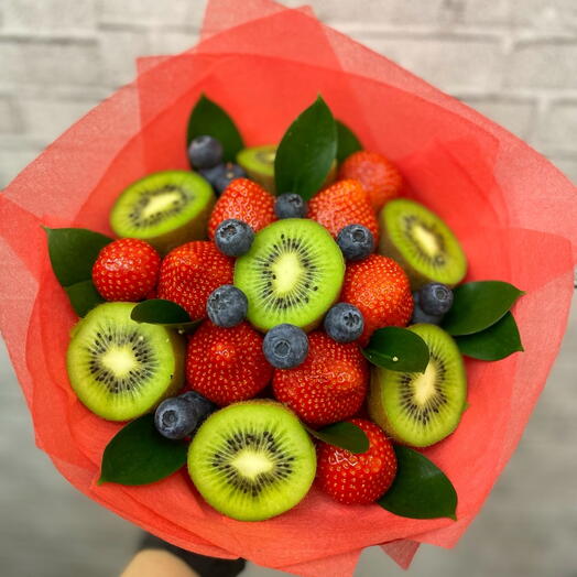 Фруктовый букет "Кисло-сладкий" идеальный полезный подарок 🥝🍓🎁