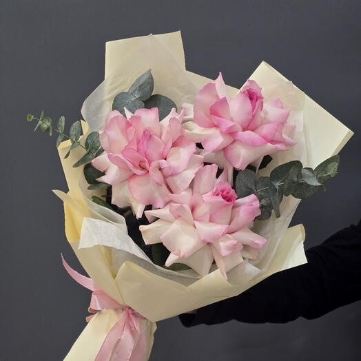 Букет из французских роз "Мандала"