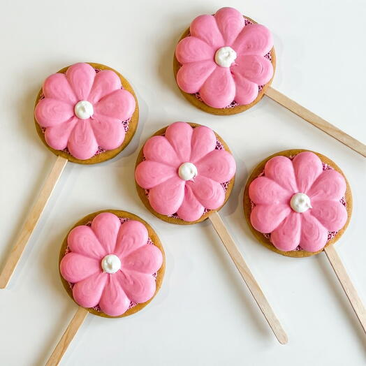 Пряники в виде ромашки 5 шт