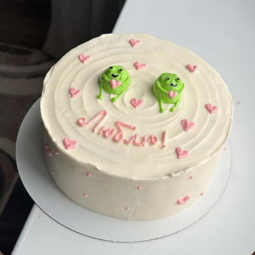 Торт с лягушками любимым