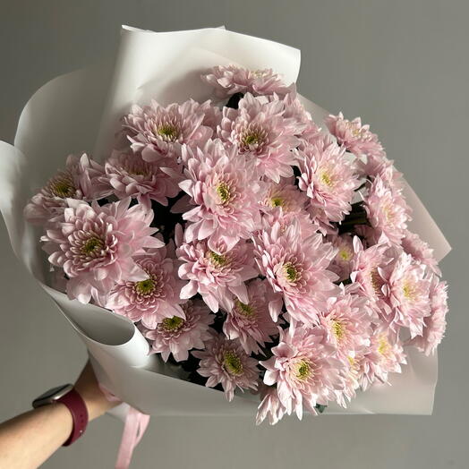Букет из 5 кустовых хризантем