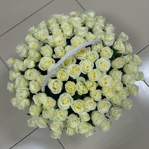 Корзина из 101 розы Эквадор