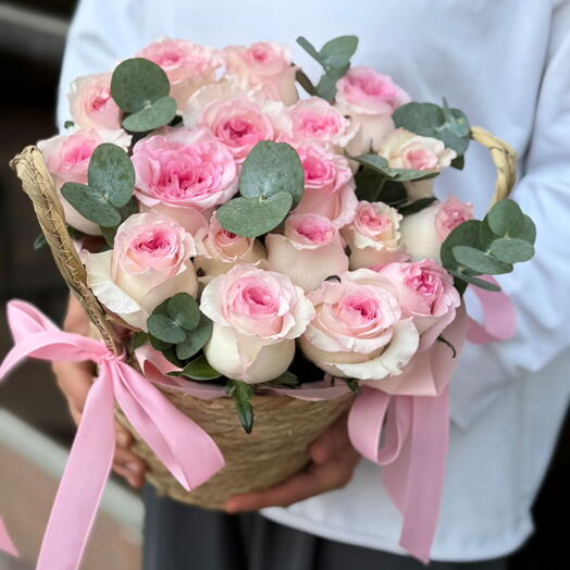 Blush Rose Basket