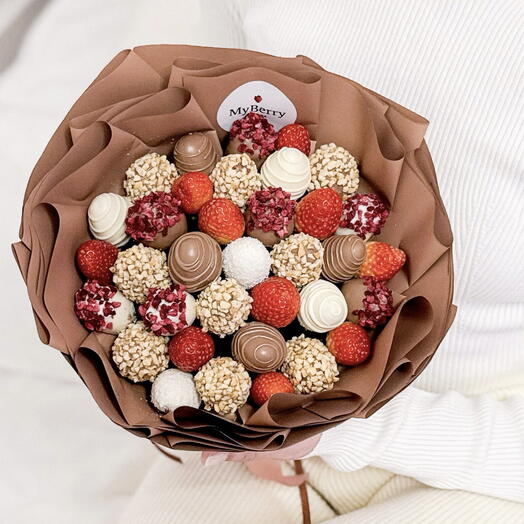 Букет из клубники в шоколаде 🍓 — идеальный подарок