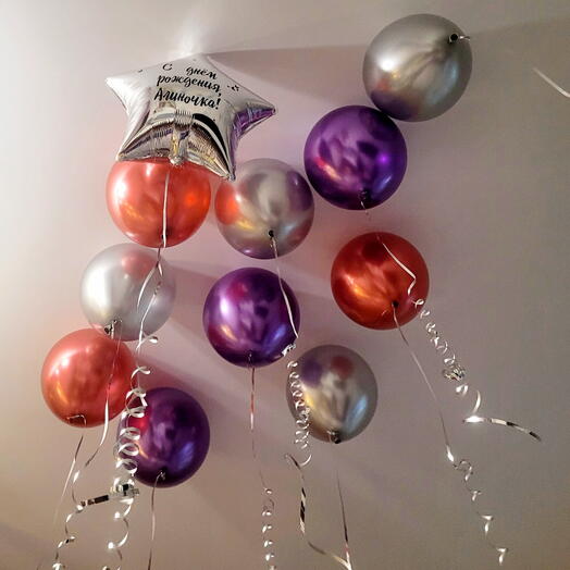 Bolas de cromo 10 piezas + estrella con cualquier etiqueta