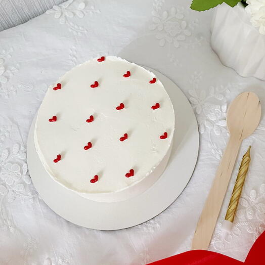 Бенто торт с сердечками