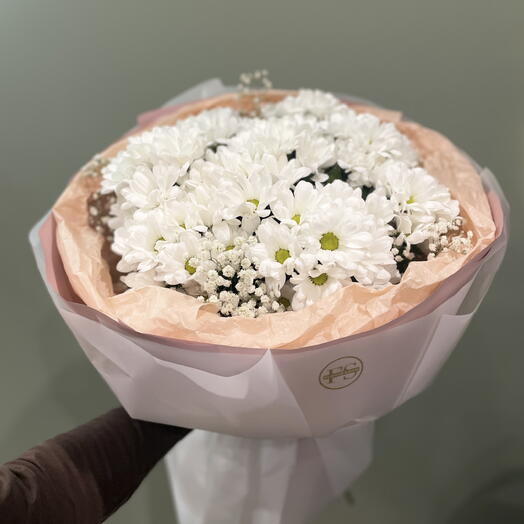 Монобукет из кустовой хризантемы ромашка