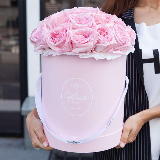 Шляпная коробка Grand "Розы Pink O Hara" PINK
