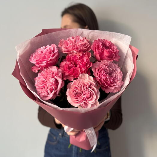 Букет «Red️ Love️» из 7 Роз Кантри блюз