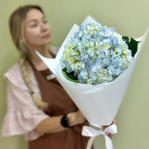 Букет из 1 шт. Голубой гортензии