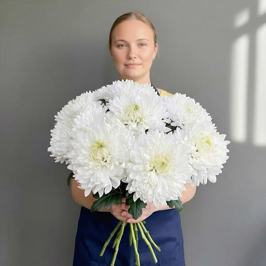 Букет из 11 хризантем 0152