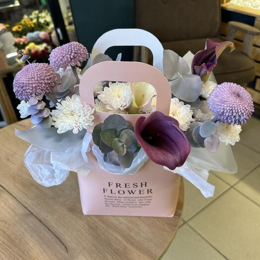 Элегантная сумочка 😌 с цветами 🌸