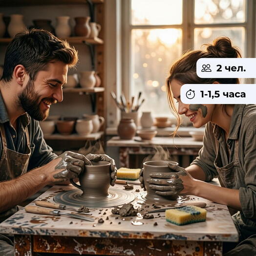 Рука об руку. Свидание в гончарной мастерской