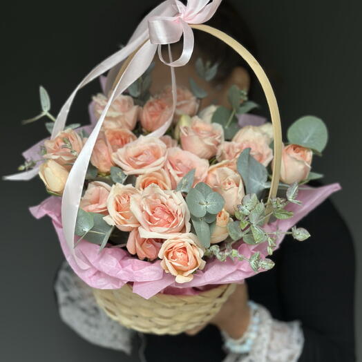 Корзиночка «милые розы» 🌸