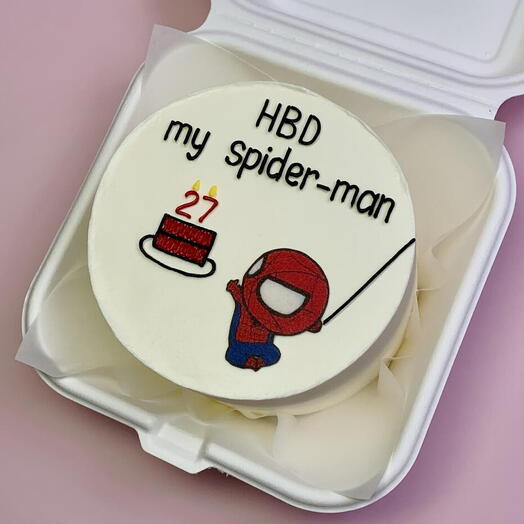 Бенто торт для парня spider man