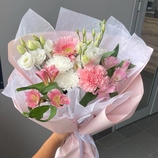 Букет розовое облако