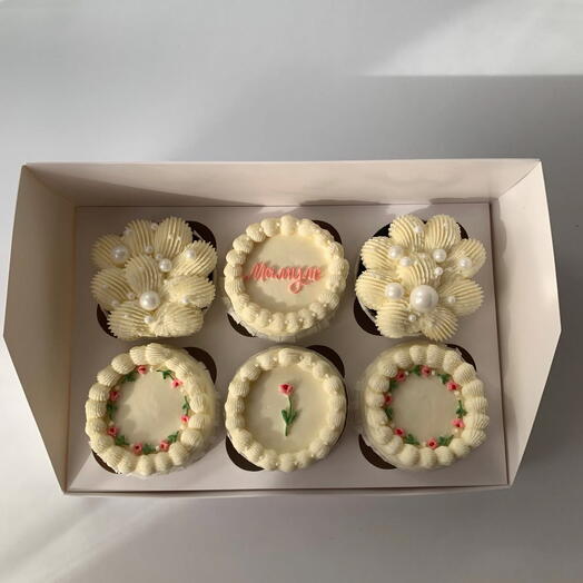 Капкейки 6шт (начинка на выбор)HB