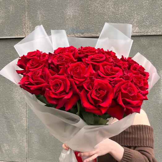 Букет из 15 ажурных роз