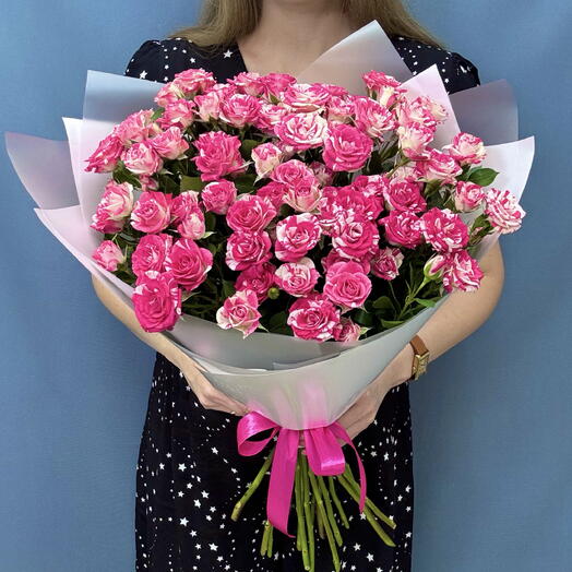 Розы кустовые 15 штук
