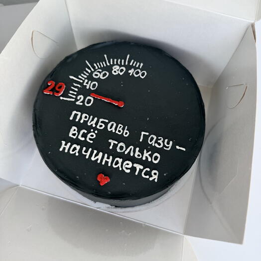 Бенто-торт «Добавь газу-все только начинается»
