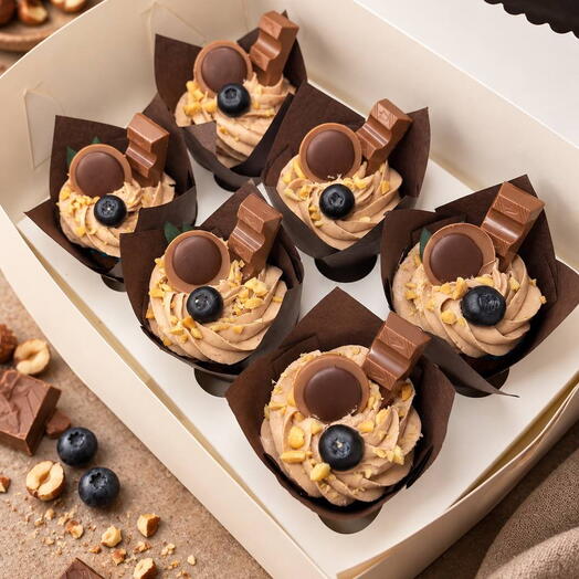 Шоколадные капкейки «Toffifee»