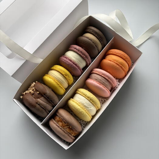 Набор пирожных макарон ассорти для любимой, подруги, жены. Macaron