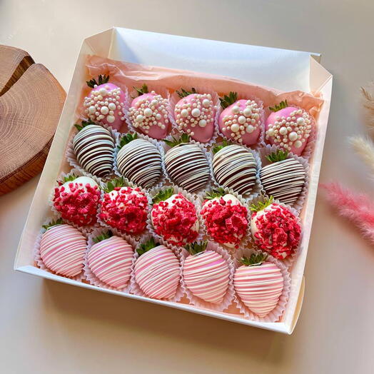 Клубника в шоколаде 16 или 20 ягод микс-ХИТ 🍓