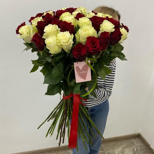 51 роза 80см