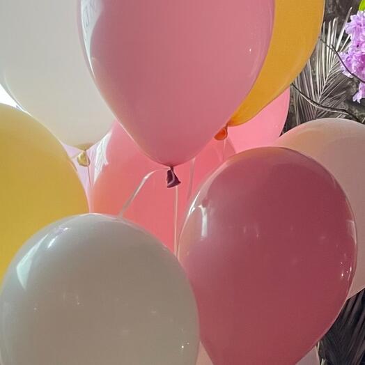 Bolas delicadas 15 piezas con estampado y letras lindas