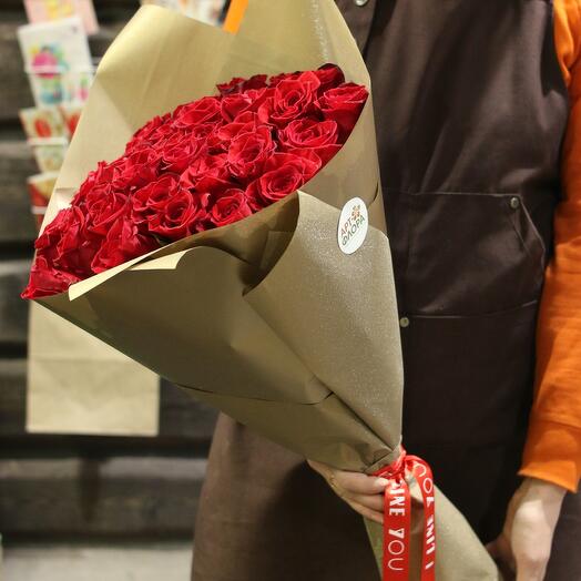 25 rosas rojas Premium