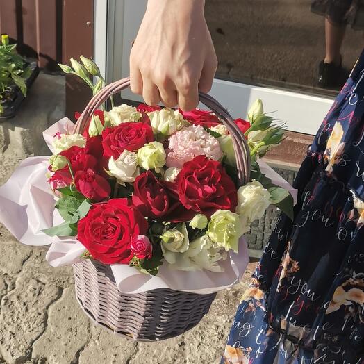 Basket with flowers