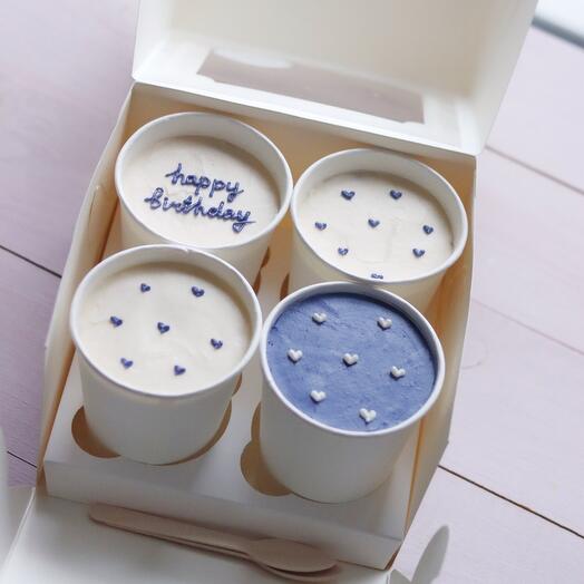 Торты в стакане Cake to go 4шт 1