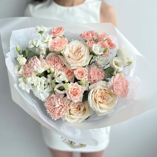Author's bouquet with garden rose S (bouquet N 51)