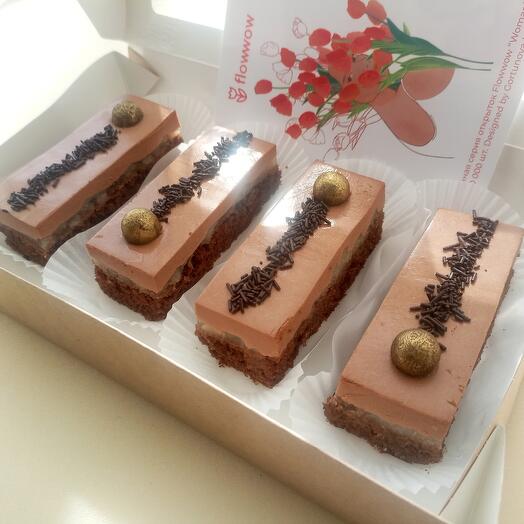 "🍐🍫Chocolate pear 4", set of cakes