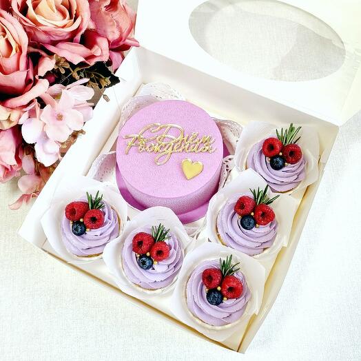 Pastel de Bento + 5 cupcakes