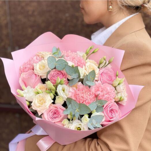 Mixed Flower bouquet Pink -688