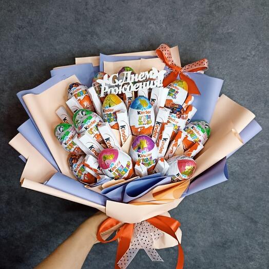 Букет из киндер "самый сладкий"