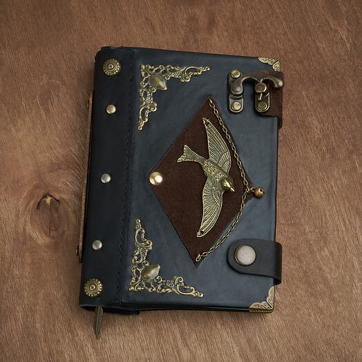 Кожаный блокнот "Bird" А6